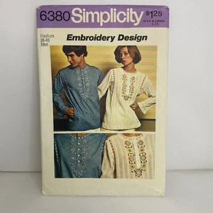 #6380 Simplicity De Colección Pull Over TOP con Diseño Bordado Patrón de Costura Talla 14 - Imagen 1 de 4