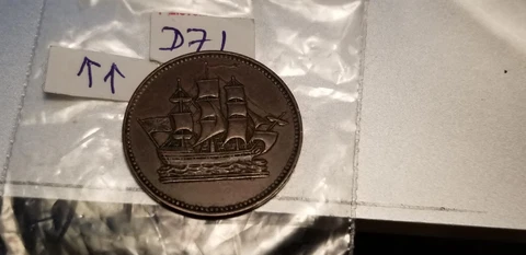 Canada Rare Ship Colonies Token IdDD71 Cover