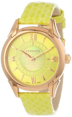 Orologio Versace Donna VFF050013 Dafne Oro Rosa Acciaio Ionico Pelle Giallo