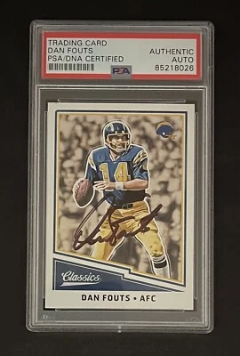 Dan Fouts Signed Panini Card Autographed Slabbed PSA/DNA San Diego Chargers - Image 1 of 3
