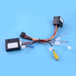 Android Radio GPS 16Pin Cable Harness Adapter w/Canbus Fit For BMW E46 E39 E53 - Picture 1 of 6