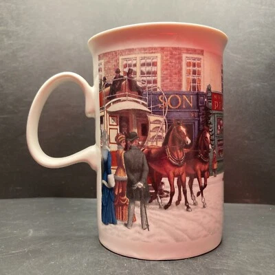 Vintage St Michael Penny Bazaar Street Scene Fine Porcelain Mug Made in Scotland - Image 1 of 4