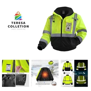 Hi Vis Jackets for Men, Safety Jackets with Pockets for Men& Women, Reflectiv... - Picture 1 of 7