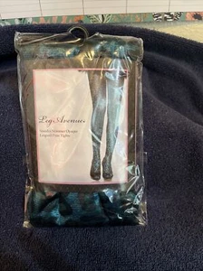 WOMENS SPANDEX SHIMMER SNAKE LEOPARD GREEN TIGHTS. LEG AVENUE UNUSUAL NEW - Picture 1 of 8