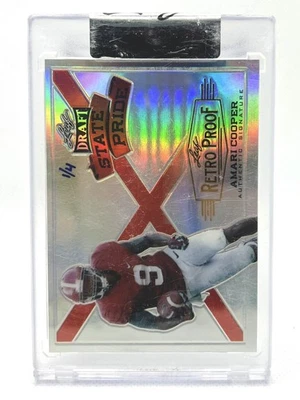 2015 Leaf Metal Draft 4/4 Amari Cooper Rookie Proof Uncirculated - Image 1 of 2