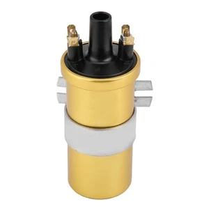 Gold 12V Ignition Coil for Vintage Cars Compatible with DLB105 For ACU105 - Picture 1 of 12