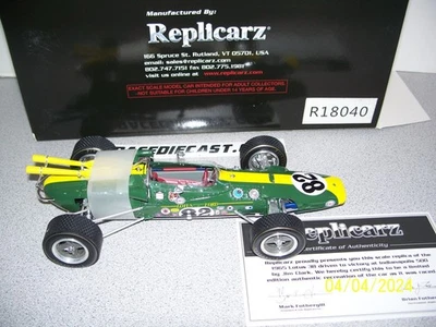 #82 JIM CLARK   (1965 LOTUS 38)  1/18 INDY 500 WINNER REPLICARZ - Image 1 of 2