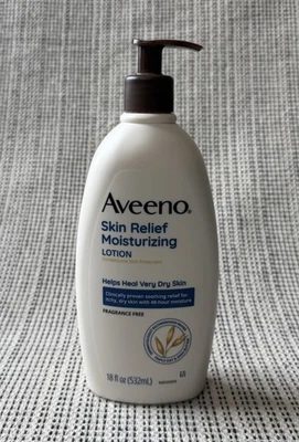 Aveeno 皮肤舒缓保湿乳液 18 液量盎司不含香料,适合非常干燥的皮肤 — 第 1/4 张图片