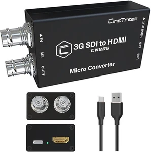 CN20S Convertisseur Micro Vido Professionnel SDI/HDMI avec Sortie SDI Boucle,Vidéo UHD... - Photo 1/6