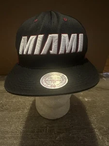 NBA Miami Heat Mitchell Ness Snapback Hat Cap - Picture 1 of 18