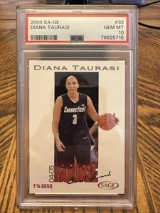 2004 Sage Diana Taurasi #32 Rookie RC #ed /2650 Mercury GOAT PSA 10! - Picture 1 of 2