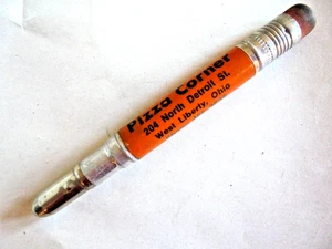 Vintage Pizza Corner West Liberty Ohio Go Tigers Werbung Kugelschreiber - Bild 1 von 3