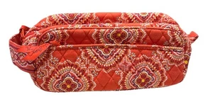 Vera Bradley Cosmetic Lined Make-up Toiletry Travel Bag~Paprika (Retired)~ NWOT - Picture 1 of 18