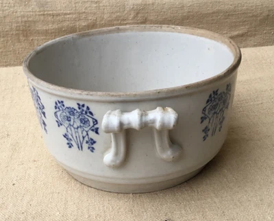 Soupière Ancienne  Saint-Uze poterie cache pot XIXeme terre d’acier - Photo 1/4