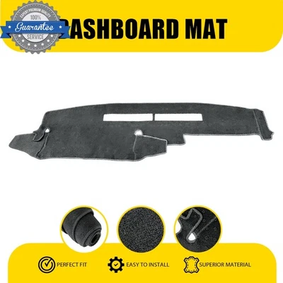 For 1988-1994 Chevrolet K1500 K2500 K3500 Dash Mat Dashboard Cover Dashmat Gray - Image 1 of 4