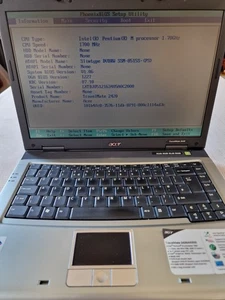 Acer Travelmate 2420 Pentium M 1.7GHz 14.1" Laptop Power On Tested Only Read Des - Picture 1 of 18