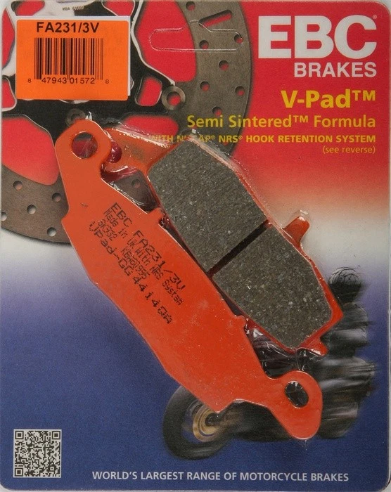 EBC V Semi Sintered Brake V-Pads #FA231/3V for Kawasaki/Suzuki Foto 1 de 1