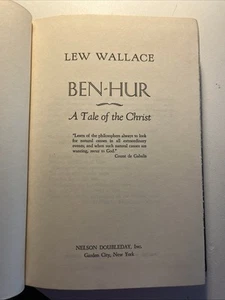 Ben Hur: A Tale of the Christ by L. Wallace (Nelson Doubleday Collection) - Picture 1 of 6