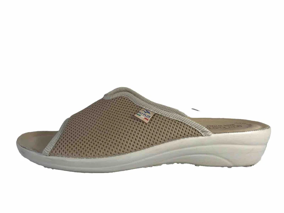 Zapatos Fly Flot Mesh Italia para mujer talla 9,5 cuero crema punta abierta deslizables Foto 1 de 4