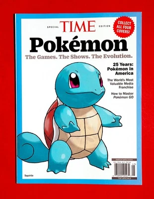 Pokemon Squirtle Time Magazine 2024 Special Edition- 25 Years Pokemon In America - Image 1 of 4