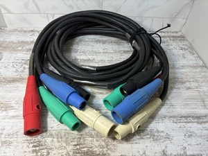 10 Fuß 5er Set einpolige Zuführkabel HBL300 Typ Steckverbinder Carol 1 AWG Kabel - Bild 1 von 10