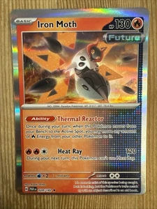 Iron Moth Future Holo Rare 028/182 Paradox Rift NM Pokémon OC Error Misprint - Bild 1 von 2