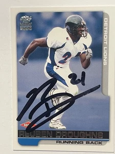 Tarjeta firmada por Oregon Ducks Rueben Droughns - Imagen 1 de 1