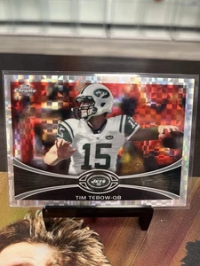 2012 Topps Chrome Football Tim Tebow X Fractor #180 - Picture 1 of 2