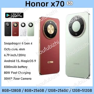 Honor X70 5G Handy Snapdragon 6 Gen 4 NFC 8300mAh 80W 6,79 Zoll 120Hz Android 15 - Bild 1 von 19