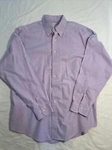Brooks Brothers Herren Größe Large Regular Fit, Bügelfreies Rosa Kariertes Hemd �� - Bild 1 von 10