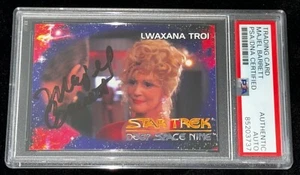 Majel Barrett Roddenberry "Lwaxana Troi" STAR TREK Signed Auto Rookie Card PSA - Picture 1 of 3