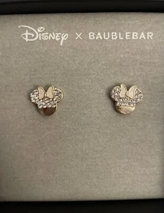 Disney X BAUBLEBAR Minnie Mouse Ohrstecker Strass Ohren Goldstein - Bild 1 von 4