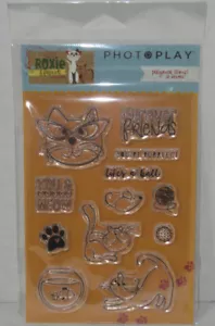 Estampillas transparentes de fotopolímero de reproducción fotográfica 12 diseños ROXIE & FRIENDS #RF2409 - Imagen 1 de 2