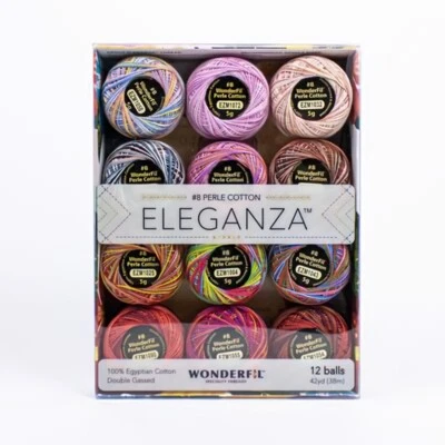 Wonderfil Eleganza™ Thread Pack - Passion - 12 Balls of Variegated Thread - Image 1 of 4