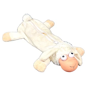 Federmäppchen in Schafform Reißverschluss gewölbte aufklappbare Augen - Bild 1 von 23