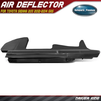 Defletor de ar de suporte de radiador lateral do motorista para Toyota Sienna 2011 2012 2013 2014 - Imagem 1 de 4