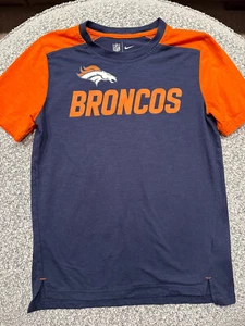 Official Nike Denver Bronco Kids Shirt Medium 10/12 - Picture 1 of 6