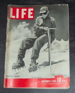 Life Magazine Volume 13 Number 19 November 9, 1942 Mountain Troops Guadalcanal - Picture 1 of 1