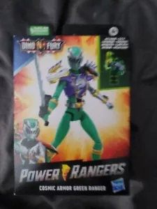Power Rangers Dino Fury Cosmic Armor Green Ranger, action figure da 6 pollici sigillate - Foto 1 di 4