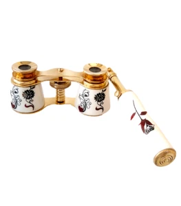 Binoculars Brass & Brass Fittings Antique telescope Opera Glasses Son Gifts - Picture 1 of 8