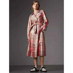 Burberry Damen-Trenchcoat Regenmantel hergestellt in Italien zweireihig wasserdicht US2 - Bild 1 von 9