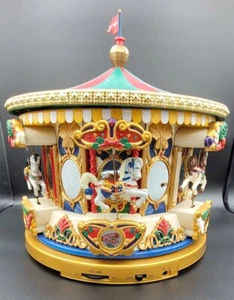 1994 Holiday Merry Go Round Animated Carousel 21 Songs VTG - Picture 1 of 7