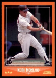 1988 SCORE GLOSSY KEITH MORELAND SAN DIEGO PADRES #9T - Picture 1 of 2
