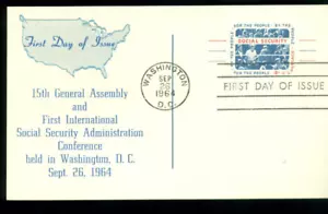 1964 FDC cartolina - Scott# UX51 -???? Cachet UA - Foto 1 di 1