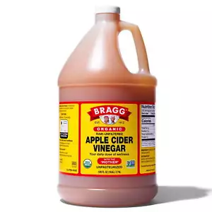 Organic Apple Cider Vinegar with the Mother, Raw and Unfiltered, 128 fl oz - Picture 1 of 6