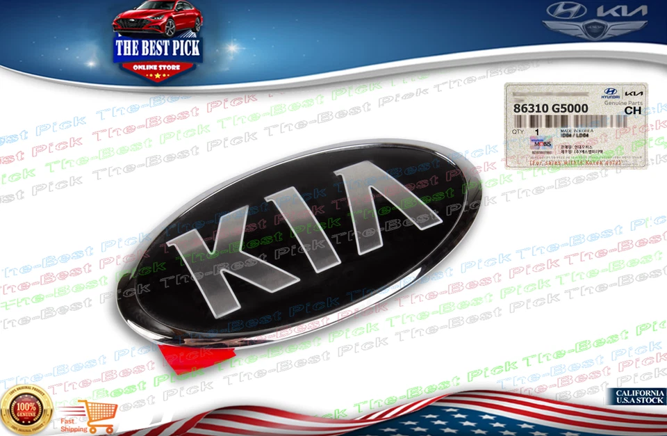 ⭐GENUINE⭐ Rear "KIA" Logo Trunk Emblem for Kia Niro 2017-2021 86310G5000 - Image 1 of 1
