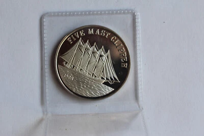 1988 LAOS 50 KIP SILVER PROOF COIN - Image 1 of 2