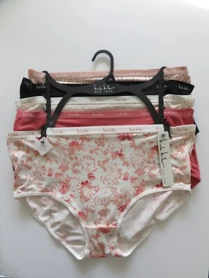 (#019) 5 piezas Calzoncillos Completos Suaves Nicole Miller Negro Melocotón Talla 2X Poliéster Foto 1 de 4