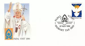 (99482) Australia Pope Visit Cover Hobart 1986 - Picture 1 of 1