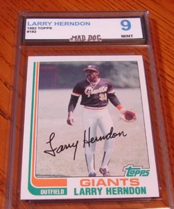 LARRY HERNDON---1982 TOPPS----#18--Set BREAK----MINT 9****GIANTS***Mad Dog - Picture 1 of 1
